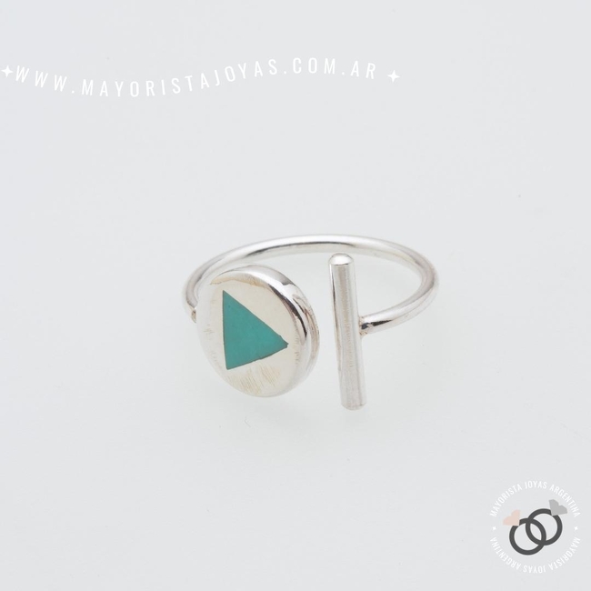 ANILLO PLATA Y PIEDRA (PAP0590)