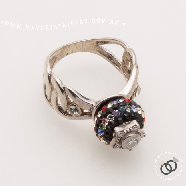 ANILLO PLATA Y CUBIC (PAC0434)