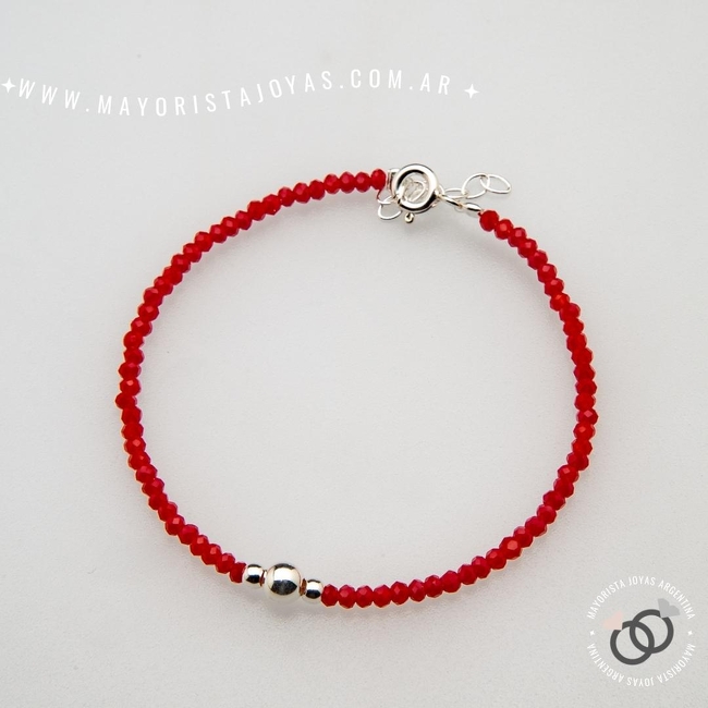PULSERA PLATA Y CRISTAL (PBC0317)