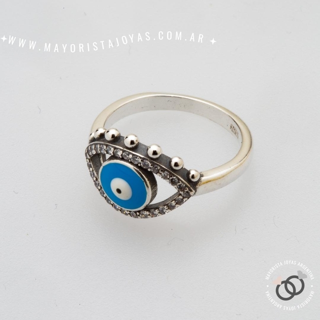 ANILLO PLATA Y CUBIC (PAC0344)