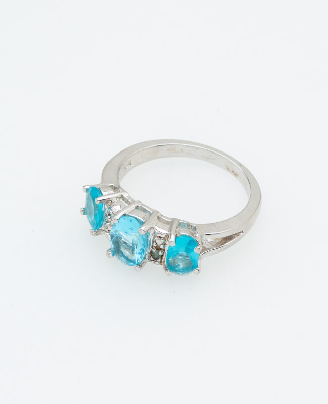 ANILLO PLATA Y CRISTAL (PAC0566)