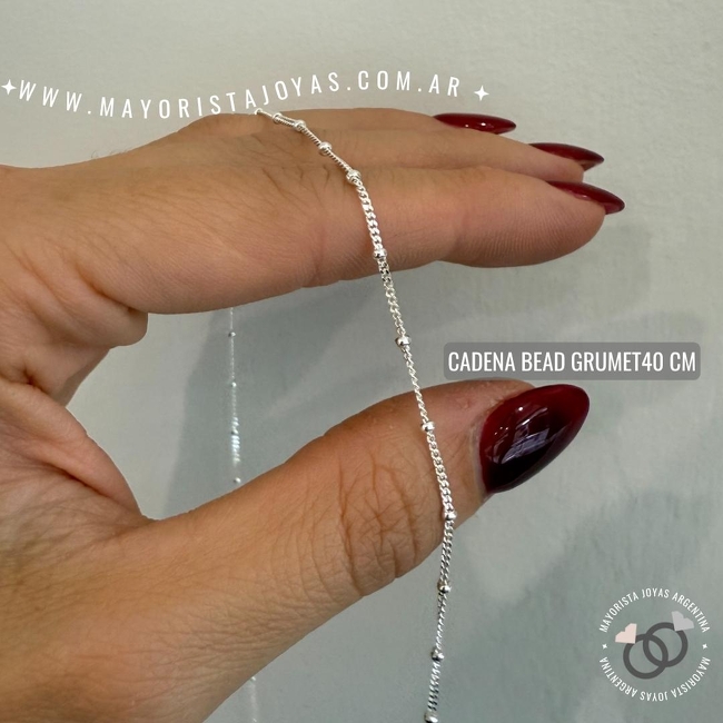 CADENA PLATA 40CM (PCI0118)