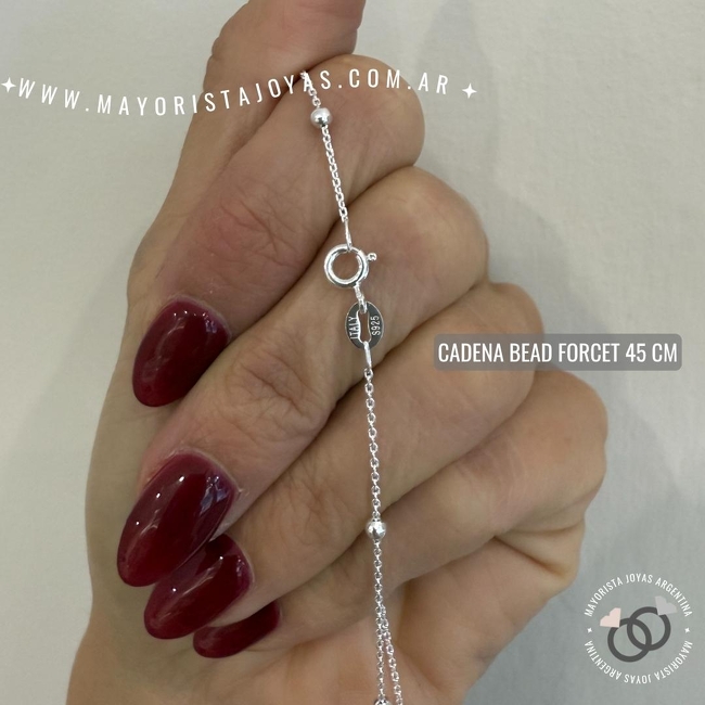 CADENA PLATA 45CM (PCI0121)