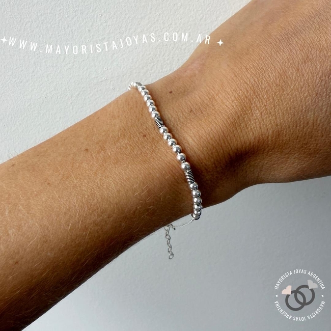 PULSERA PLATA LISA 20CM (PBL0314)