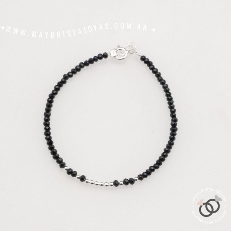 PULSERA PLATA Y CRISTAL (PBC0422)