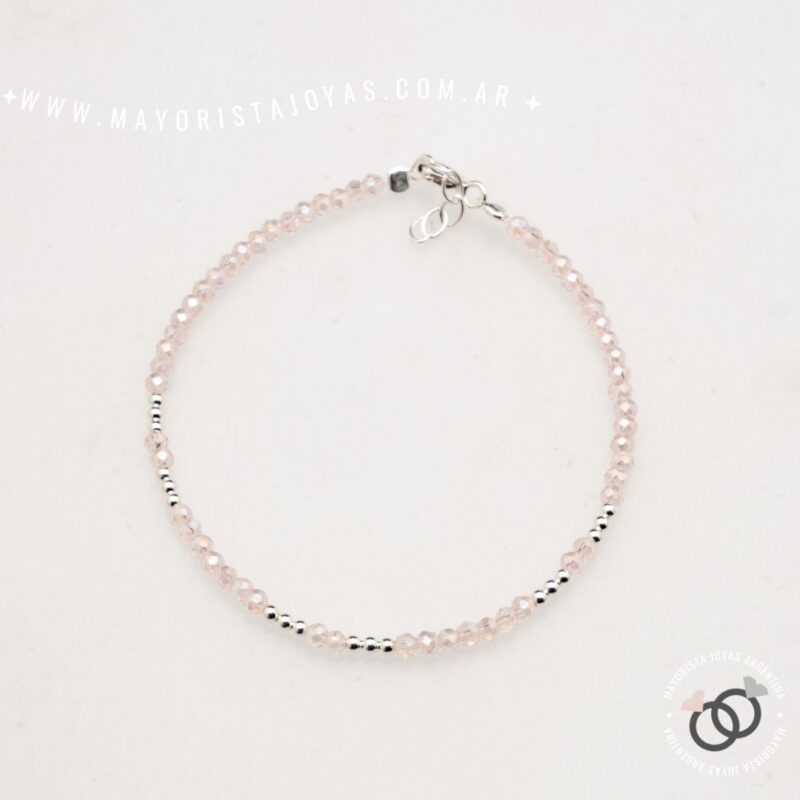 PULSERA PLATA Y CRISTAL (PBC0419)