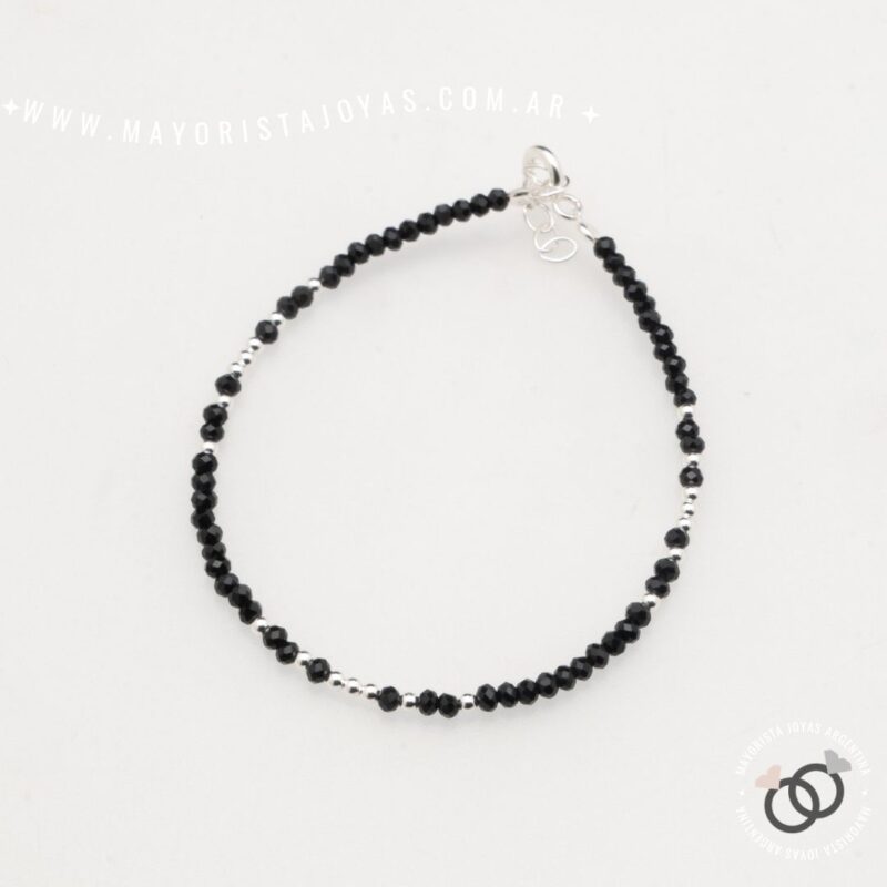 PULSERA PLATA Y CRISTAL (PBC0431)