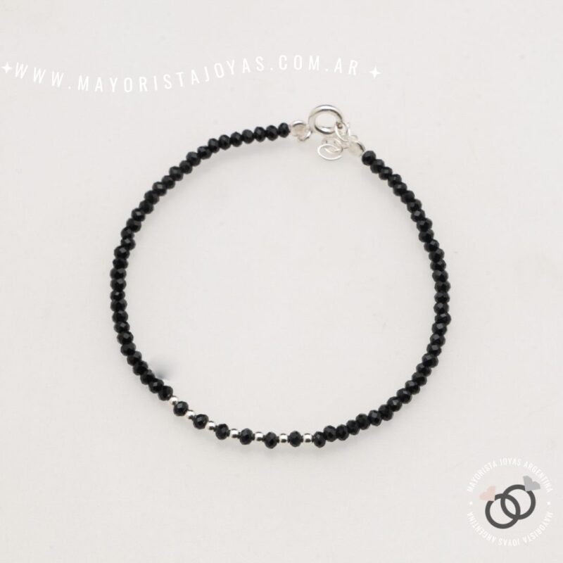 PULSERA PLATA Y CRISTAL (PBC0420)