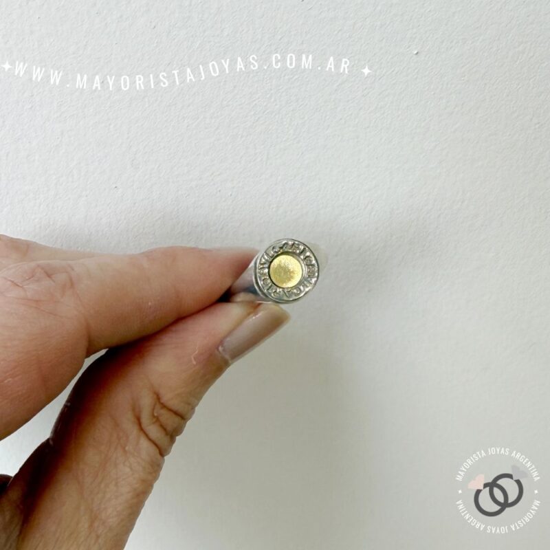 ANILLO PLATA Y ORO (POA0562)