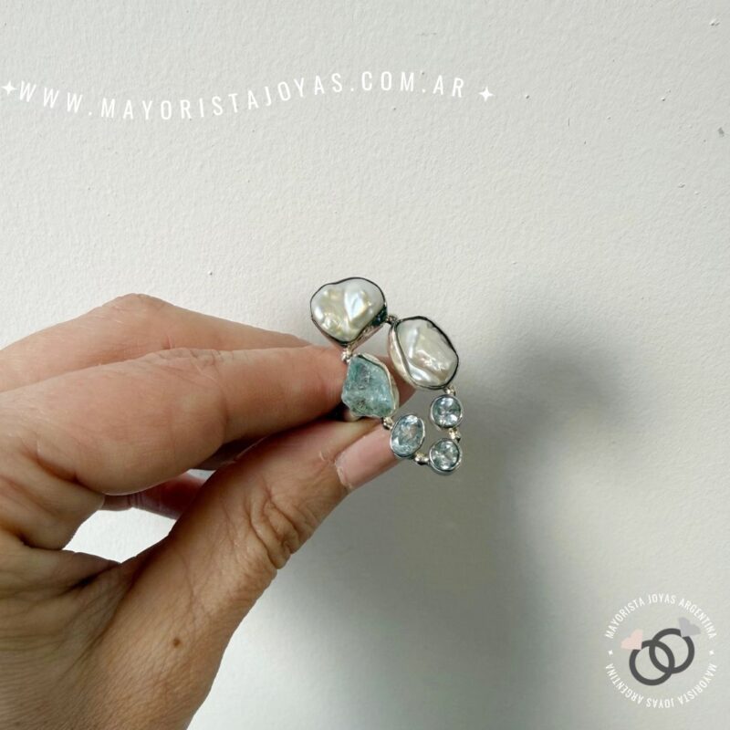 ANILLO PLATA Y PIEDRA (PAP0063)