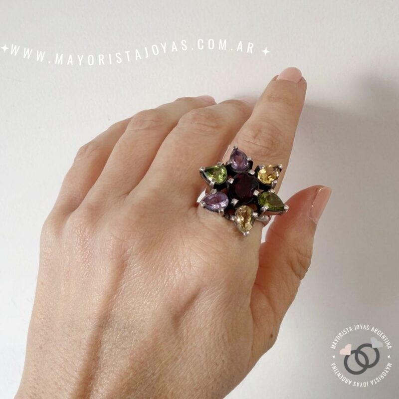 ANILLO PLATA Y PIEDRA (PAP0076)