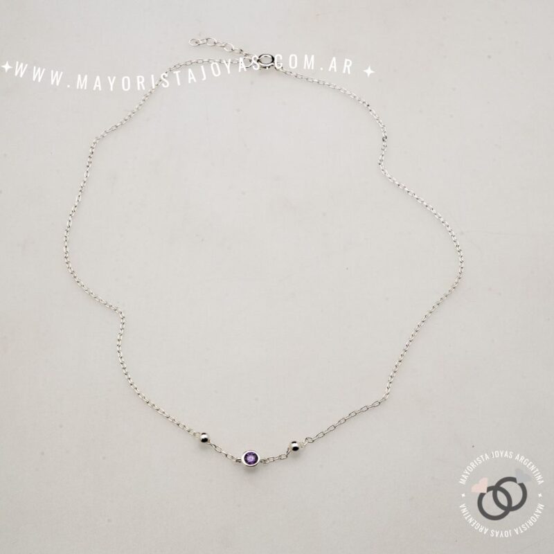 COLLAR PLATA Y CUBIC (PCC0168)