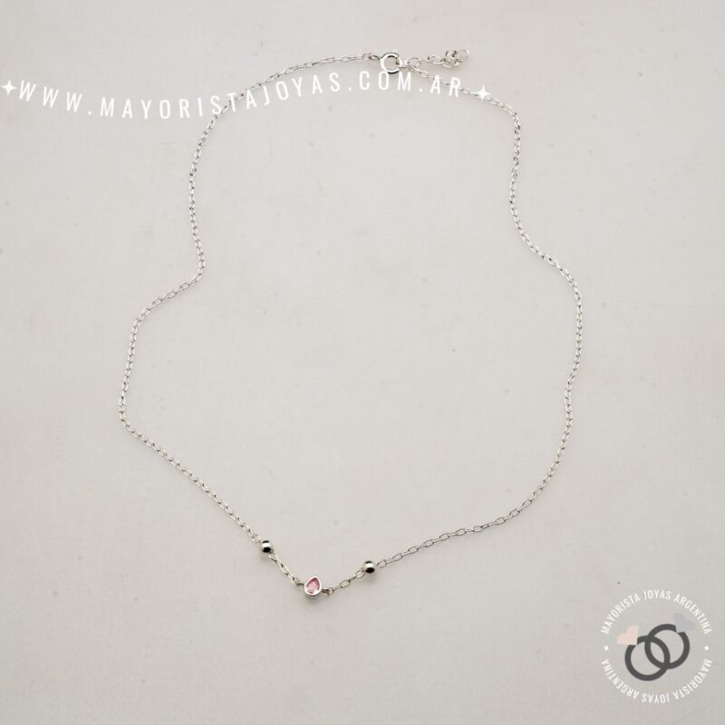 COLLAR PLATA Y CUBIC (PCC0173)