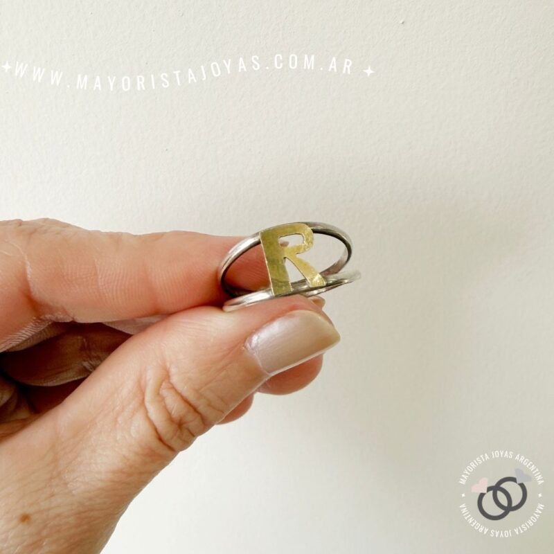 ANILLO PLATA Y ORO (POA0592)