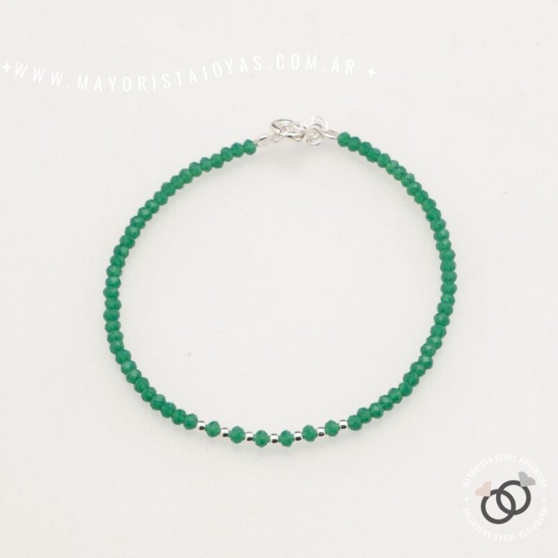 PULSERA PLATA Y CRISTAL (PBC0457)