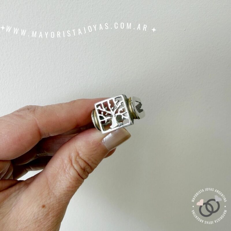 ANILLO PLATA Y ORO (POA0578)