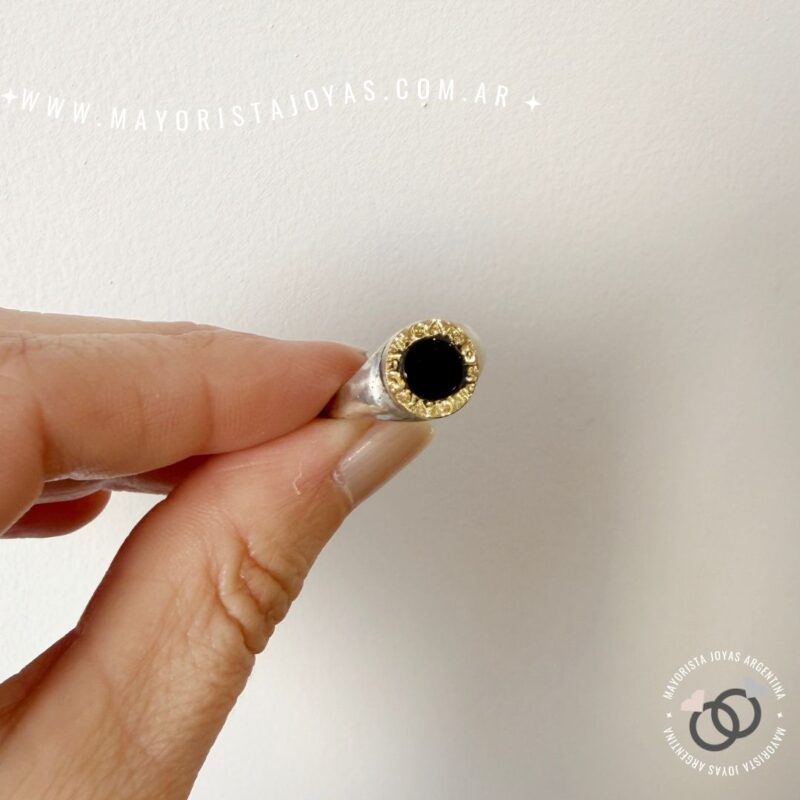 ANILLO PLATA Y ORO (POA0560)