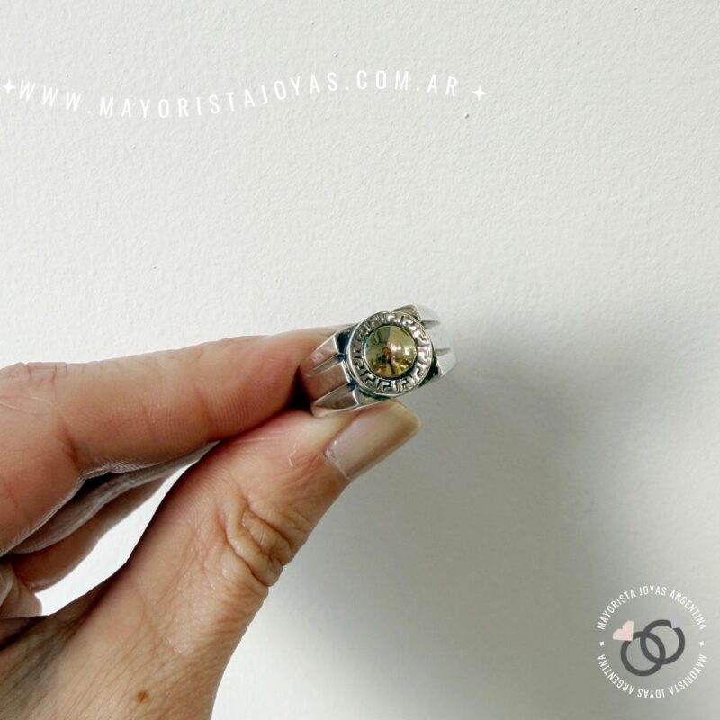 ANILLO PLATA Y ORO (POA0564)