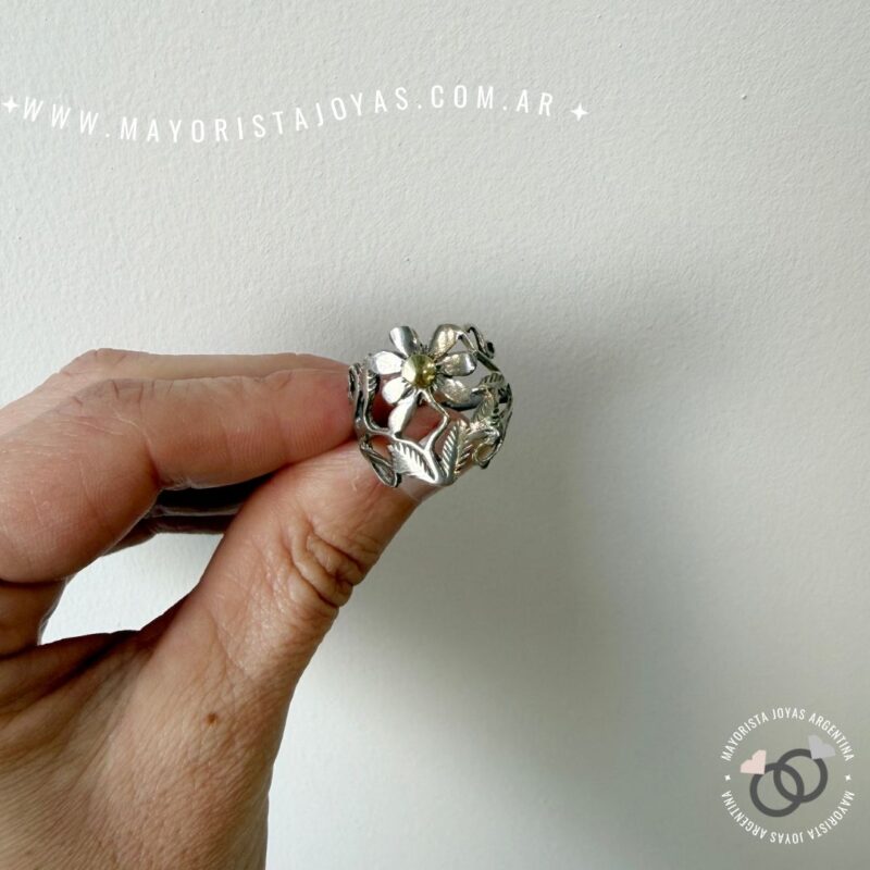 ANILLO PLATA Y ORO (POA0575)