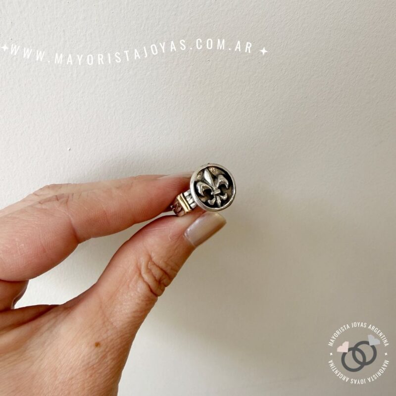 ANILLO PLATA Y ORO (POA0573)