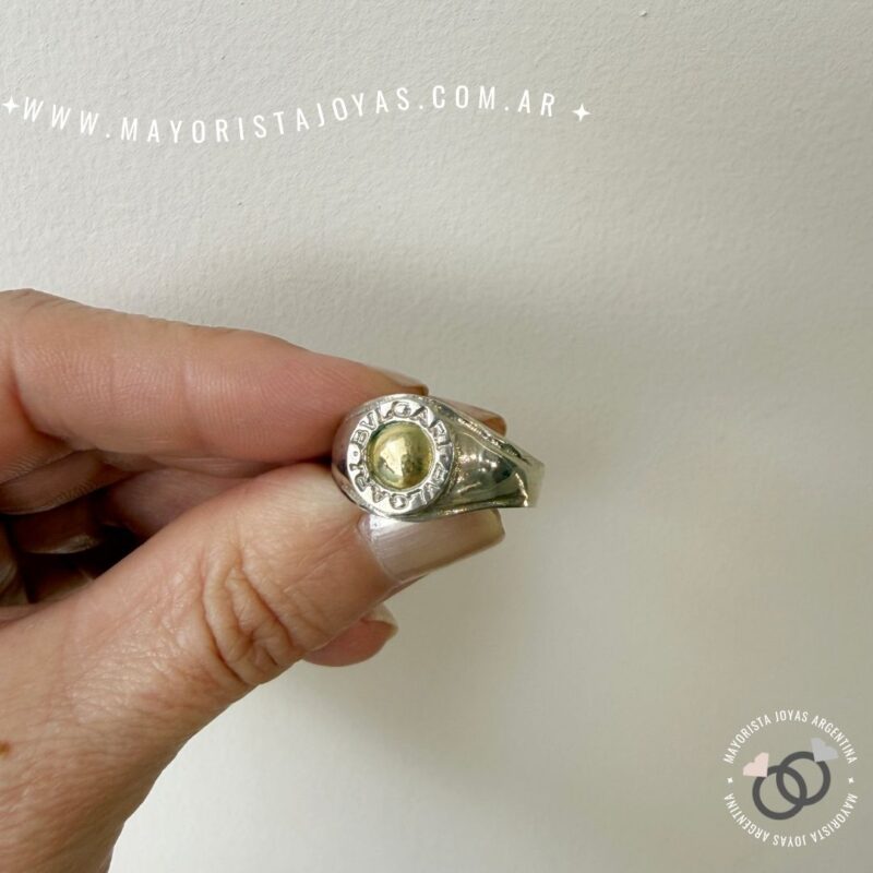 ANILLO PLATA Y ORO (POA0563)