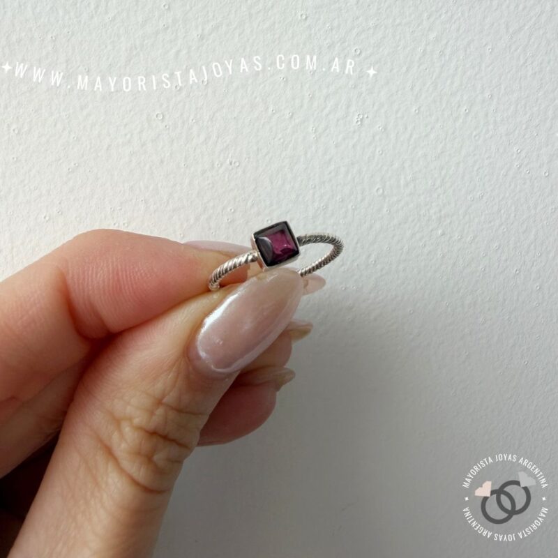 ANILLO PLATA Y PIEDRA (PAP0335)
