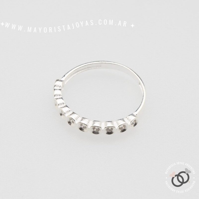 ANILLO PLATA Y CRISTAL (PAC0570)