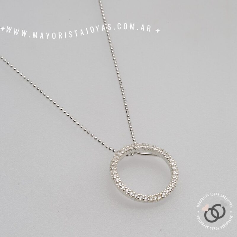 COLLAR PLATA Y CUBIC (PCC0188)