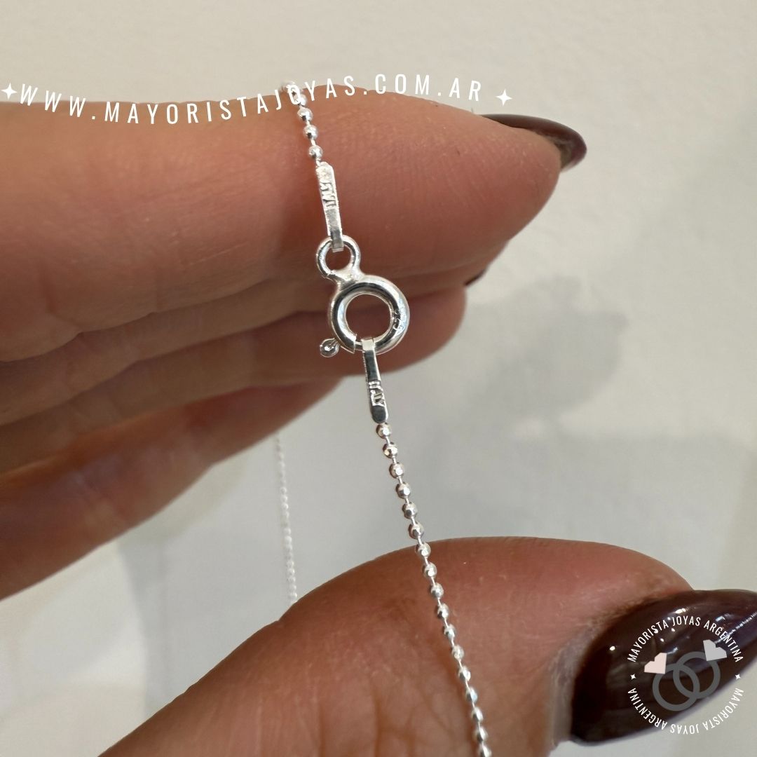 CADENA BEAD PLATA ITALIANA - Image 5